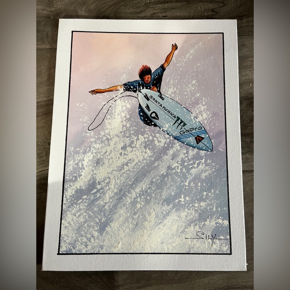 Sily Other - California Surfing - original Sily  9”x12”